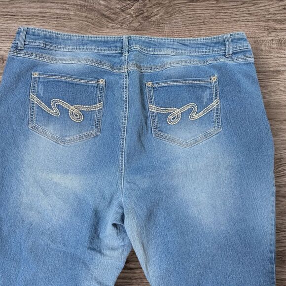 Faded Glory Vintage Wide Leg Jeans Plus Size 26W - Picture 4 of 5